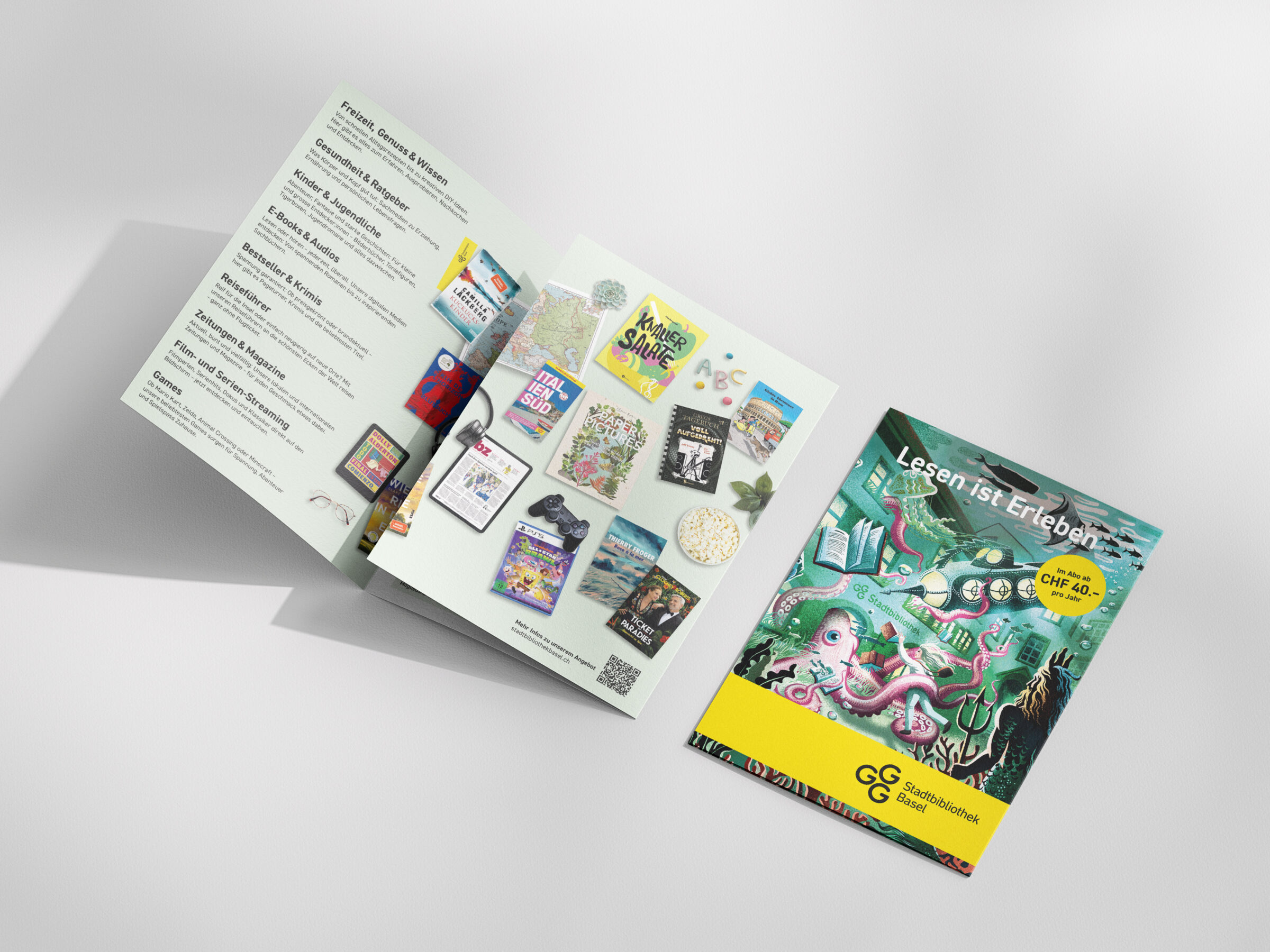 Abo-Flyer GGG Stadtbibliothek Basel